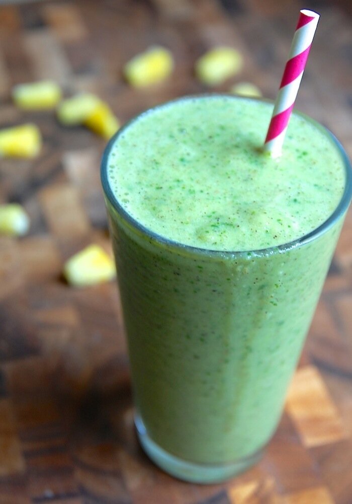 greeña colada smoothie